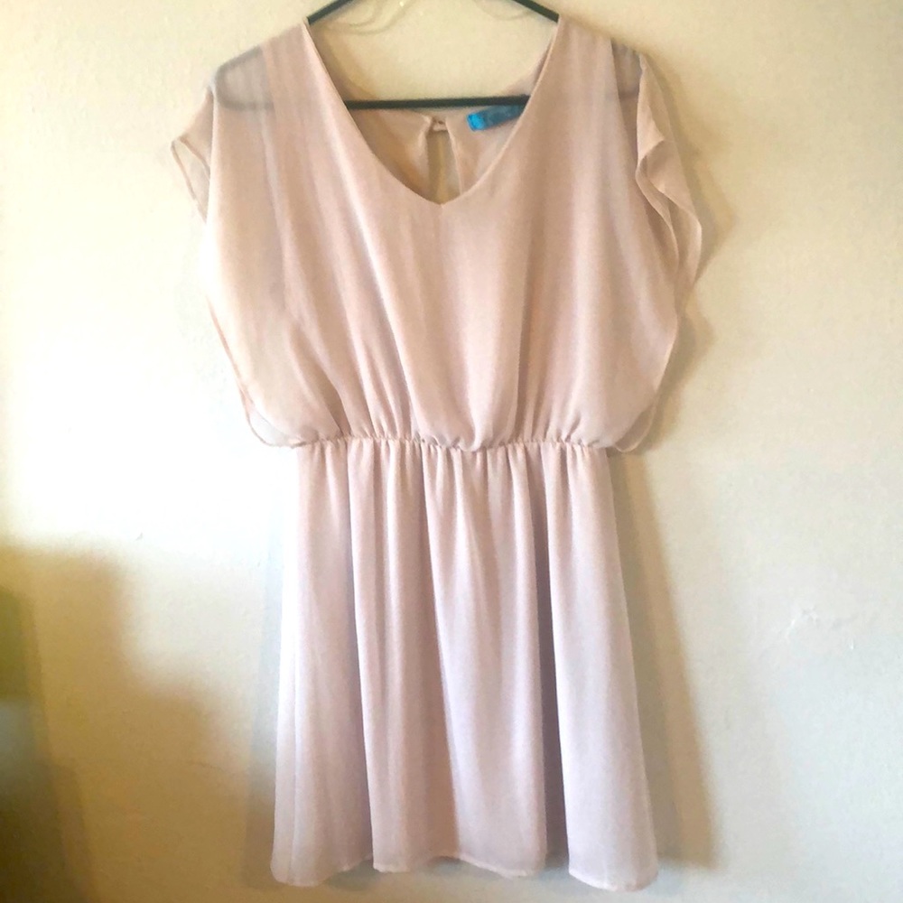Soft Cream Dress Perfect for Spring/Summer Events!